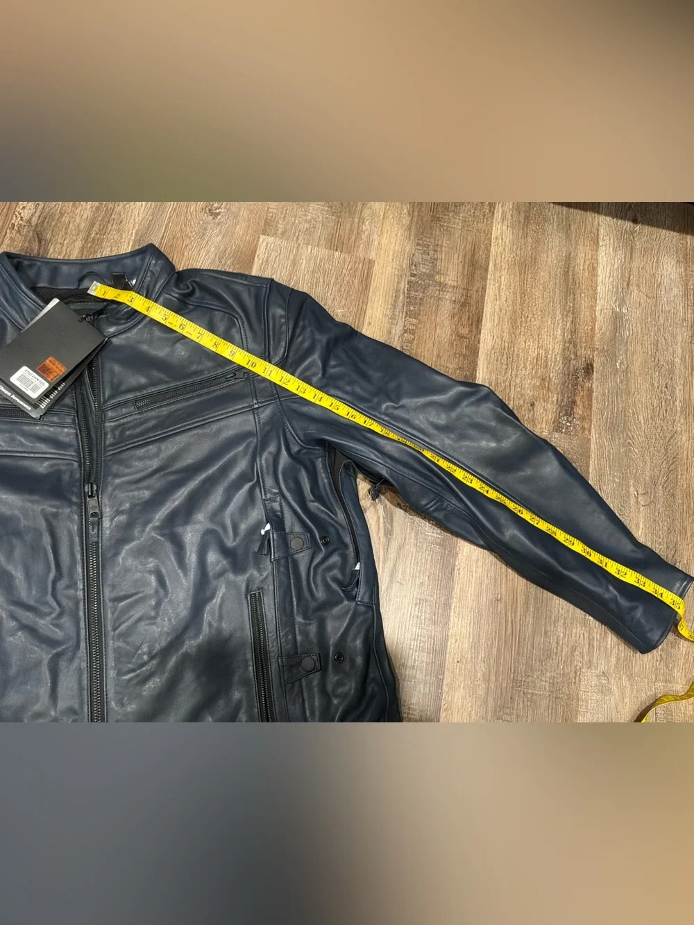 Harley Davidson Capitol Triple Vent System 2.0 Leather Jacket Blue Men's Sz 2XL